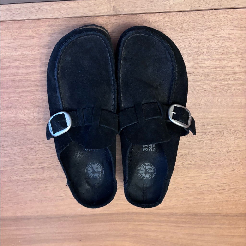Women’s Black Birkenstock Buckley Suede